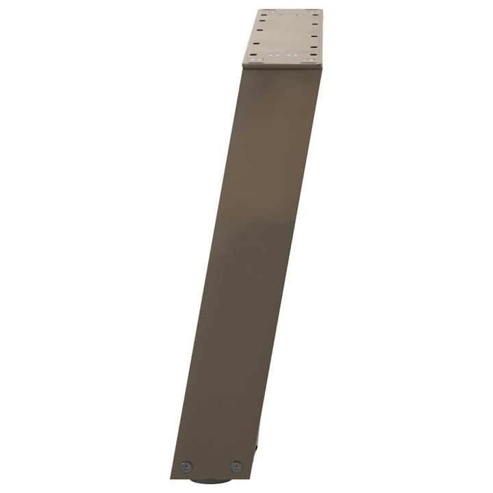 sofabordsben U-formet 2 stk. naturstål 50x(42-43) cm stål
