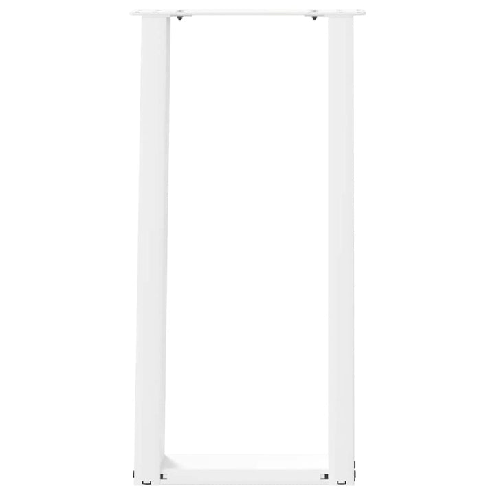 konsolbordben U-formet 2 stk. hvid 28 x (72-73) cm stål