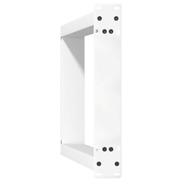 konsolbordben U-formet 2 stk. hvid 28 x (72-73) cm stål