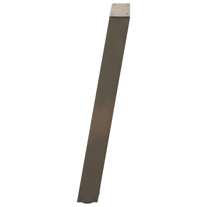 konsolbordben U-formet 2 stk. naturstål 28 x (72-73) cm stål