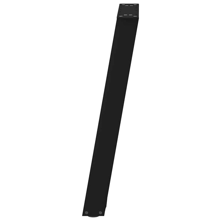 konsolbordben U-formet 2 stk. sort 38 x (72-73) cm stål