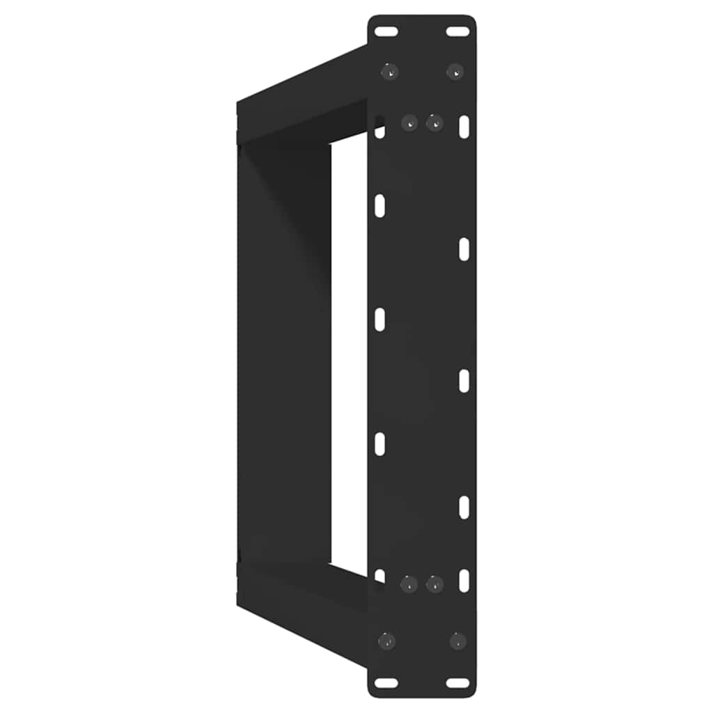 konsolbordben U-formet 2 stk. sort 38 x (72-73) cm stål