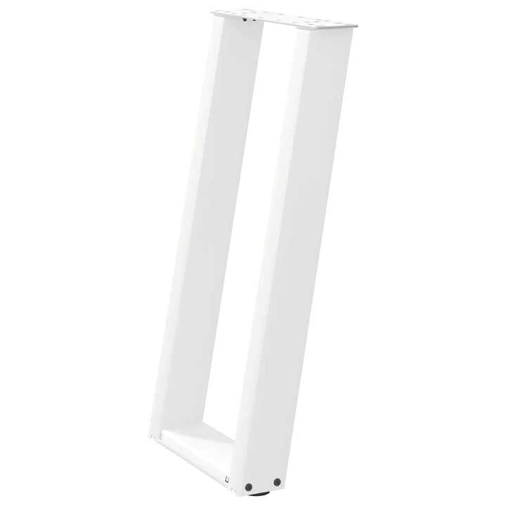 konsolbordben U-formet 2 stk. hvid 38 x (72-73) cm stål