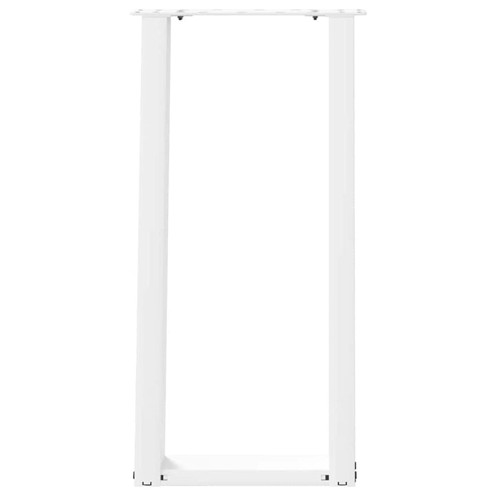 konsolbordben U-formet 2 stk. hvid 38 x (72-73) cm stål