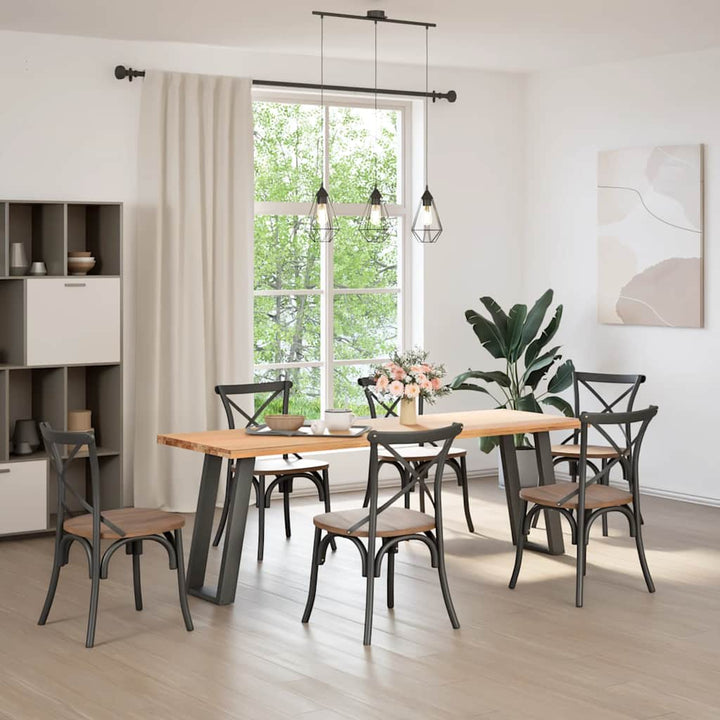 konsolbordben U-formet 2 stk. antracit 38 x (72-73) cm stål