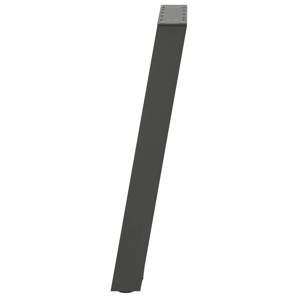 konsolbordben U-formet 2 stk. antracit 38 x (72-73) cm stål