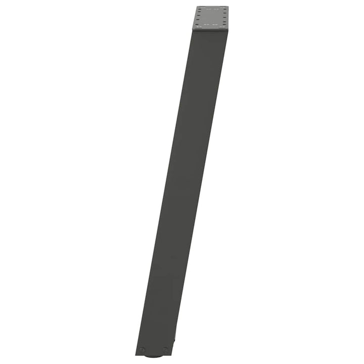 konsolbordben U-formet 2 stk. antracit 38 x (72-73) cm stål