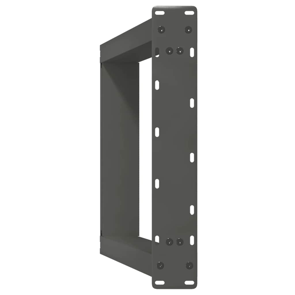 konsolbordben U-formet 2 stk. antracit 38 x (72-73) cm stål