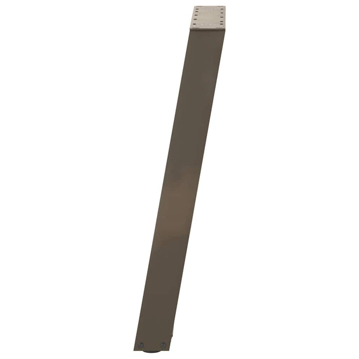 konsolbordben U-formet 2 stk. naturstål 38 x (72-73) cm stål