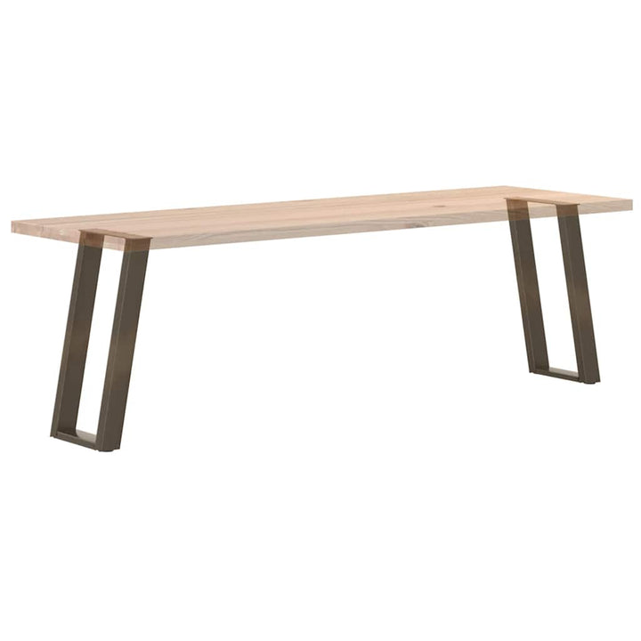 konsolbordben U-formet 2 stk. naturstål 38 x (72-73) cm stål