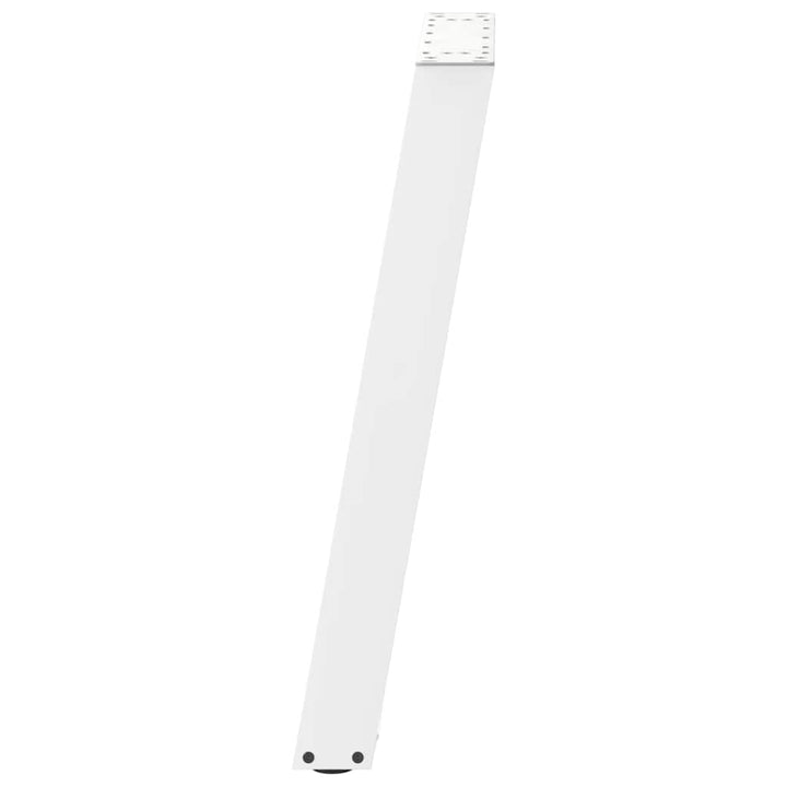 spisebordsben U-formet 2 stk. hvid 50x(72-73) cm stål