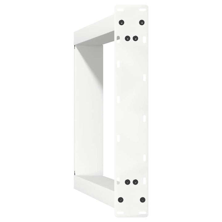 spisebordsben U-formet 2 stk. hvid 50x(72-73) cm stål
