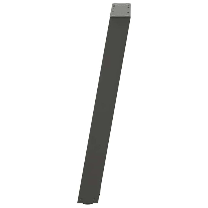 spisebordsben U-formet 2 stk. antracit 50x(72-73) cm stål