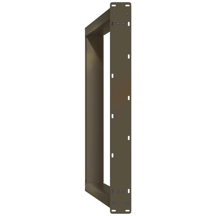 spisebordsben U-formet 2 stk. naturstål 70x(72-73) cm stål