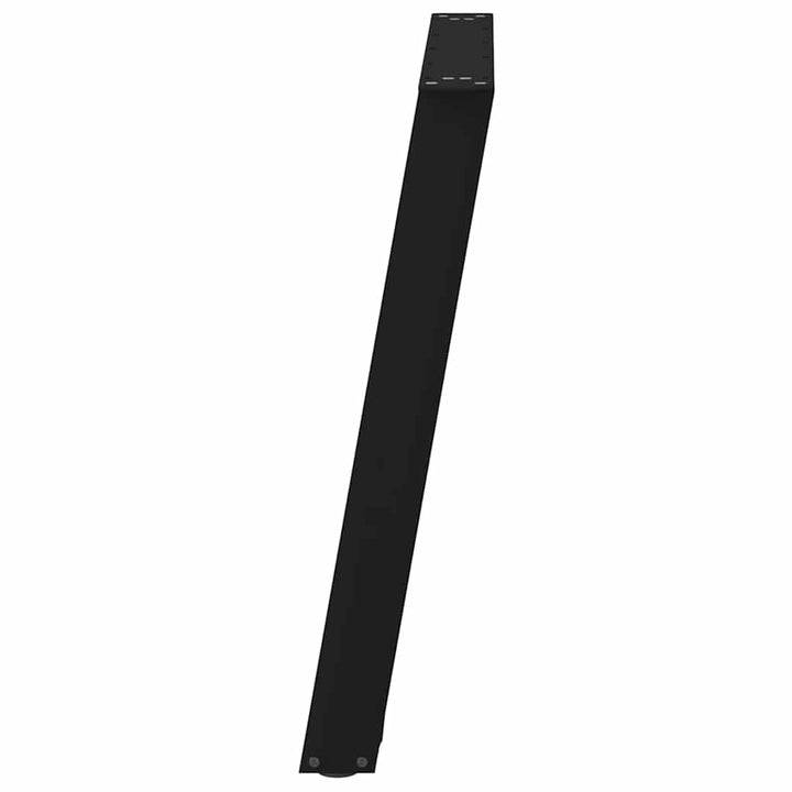spisebordsben U-formet 2 stk. sort 80 x (72-73) cm stål