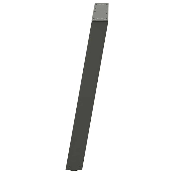 spisebordsben U-formet 2 stk. antracit 80x(72-73) cm stål