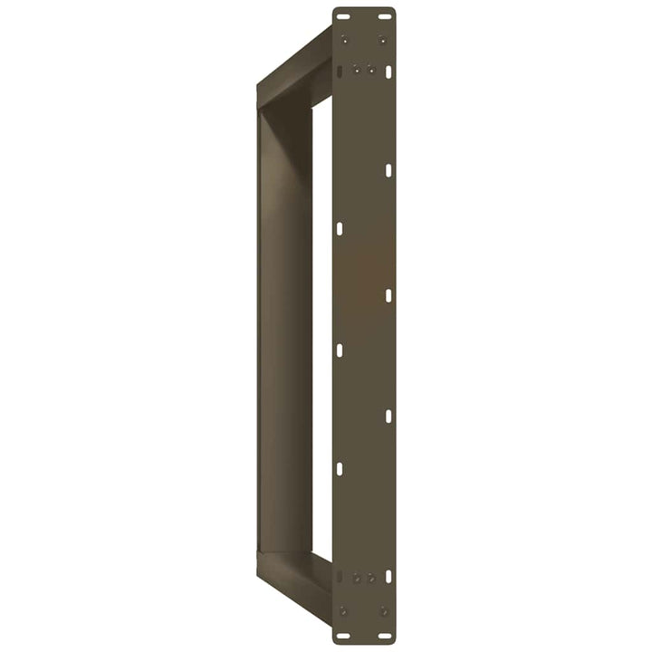 spisebordsben U-formet 2 stk. naturstål 80x(72-73) cm stål