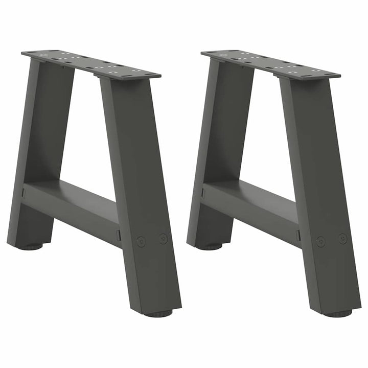 sofabordsben A-formet 2 stk. antracit 30x(30-31) cm stål