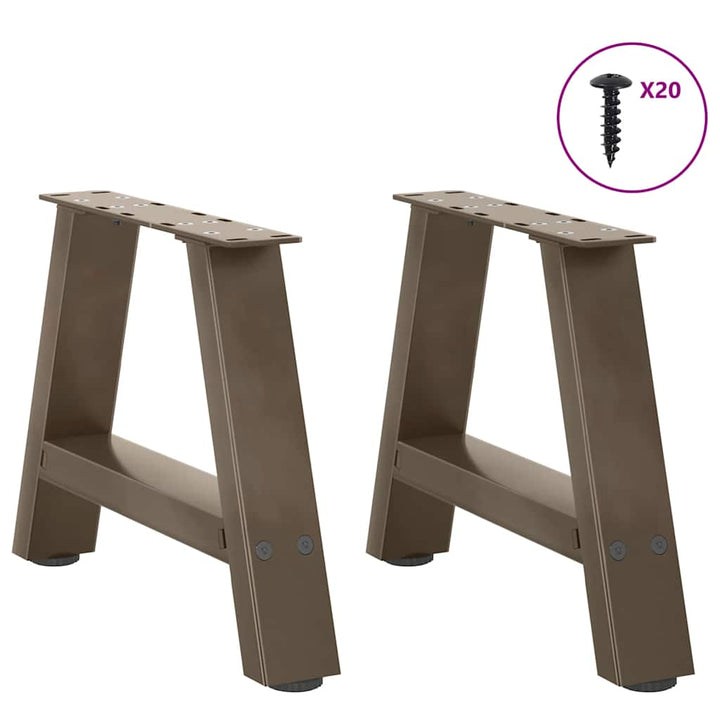 sofabordsben A-formet 2 stk. 40x(30-31) cm stål