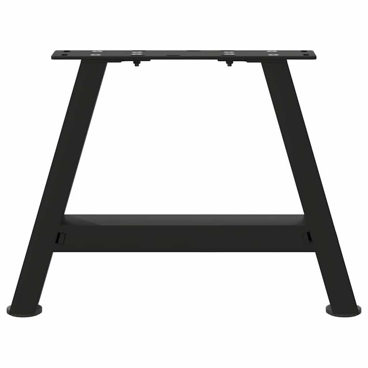 sofabordsben A-formet 2 stk. sort 50x(30-31) cm stål