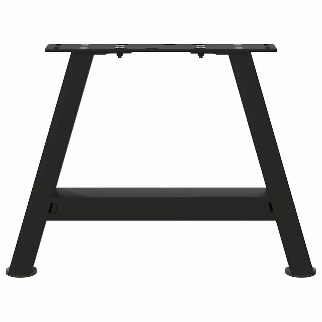 sofabordsben A-formet 2 stk. sort 50x(30-31) cm stål