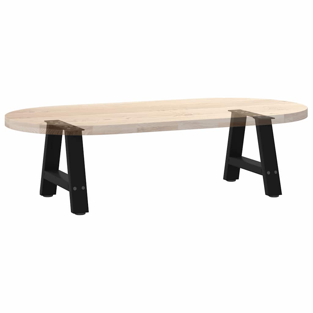 sofabordsben A-formet 2 stk. sort 50x(30-31) cm stål