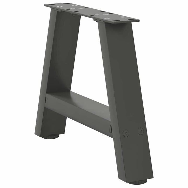 sofabordsben A-formet 2 stk. antracit 50x(30-31) cm stål