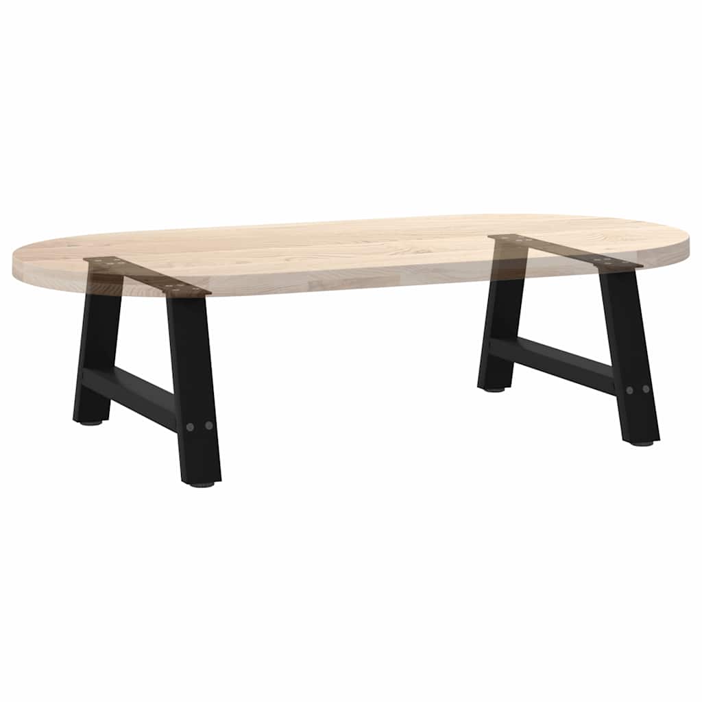 sofabordsben A-formet 2 stk. sort 60 x (30-31) cm stål