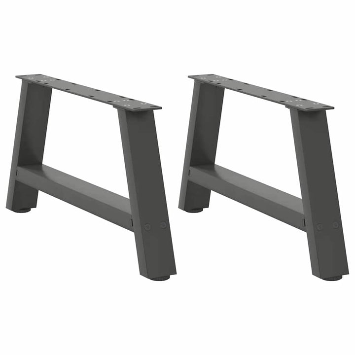 sofabordsben A-formet 2 stk. antracit 70x(30-31) cm stål