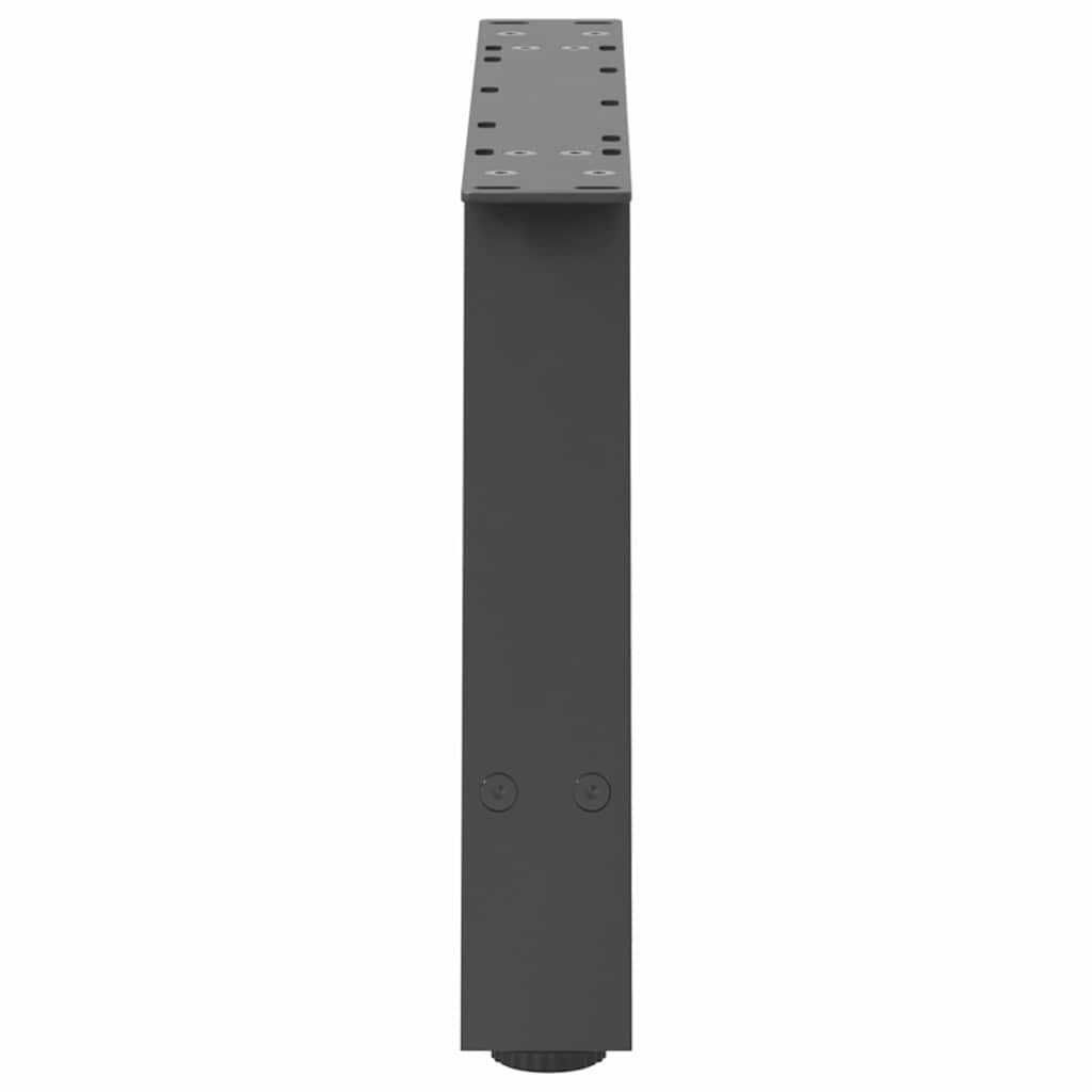 sofabordsben A-formet 2 stk. antracit 70x(30-31) cm stål