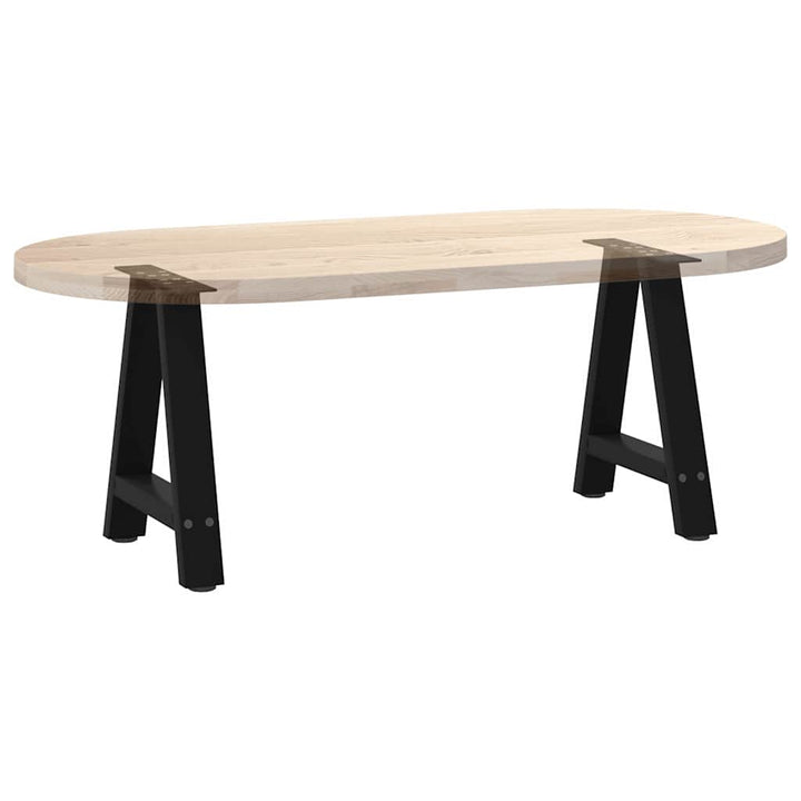 sofabordsben A-formet 2 stk. sort 38 x (42-43) cm stål