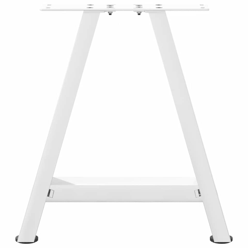 sofabordsben A-formet 2 stk. hvid 38 x (42-43) cm stål