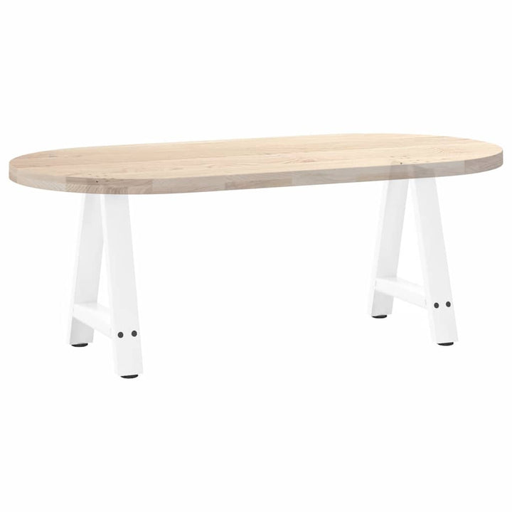 sofabordsben A-formet 2 stk. hvid 38 x (42-43) cm stål