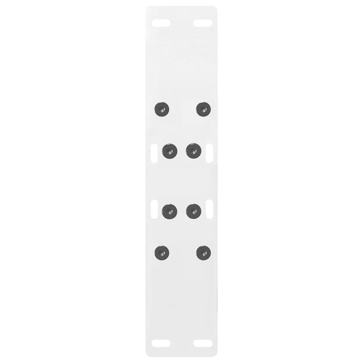 sofabordsben A-formet 2 stk. hvid 50x(42-43) cm stål