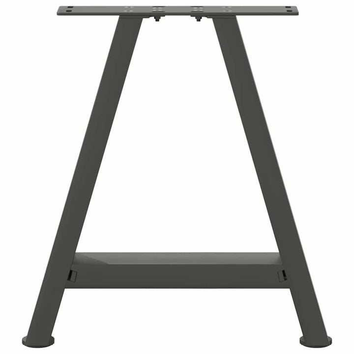 sofabordsben A-formet 2 stk. antracit 50x(42-43) cm stål