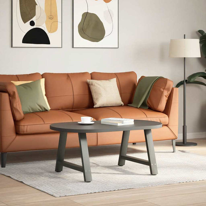 sofabordsben A-formet 2 stk. antracit 60 x (42-43) cm stål