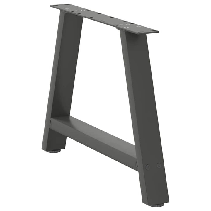 sofabordsben A-formet 2 stk. antracit 60 x (42-43) cm stål