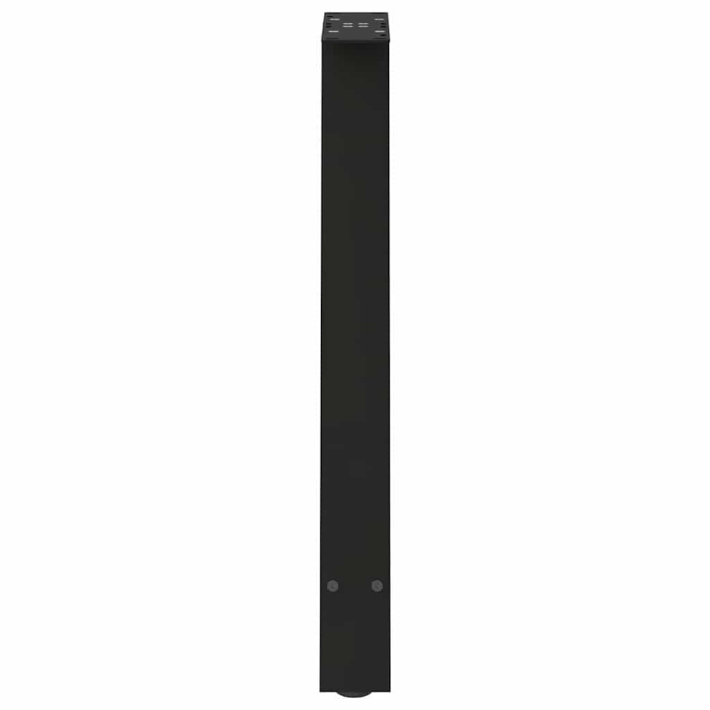spisebordsben A-formet 2 stk. sort 50x(72-73) cm stål
