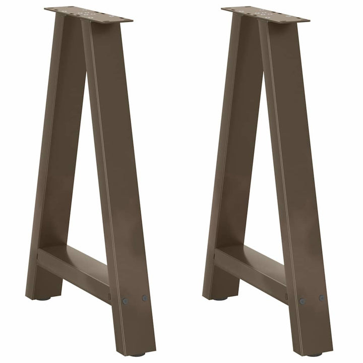 spisebordsben A-formet 2 stk. 50x(72-73) cm stål