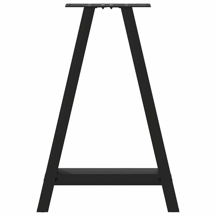 spisebordsben A-formet 2 stk. sort 60 x (72-73) cm stål