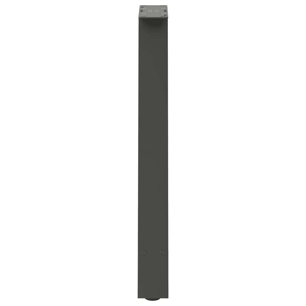 spisebordsben A-formet 2 stk. antracit 60 x (72-73) cm stål