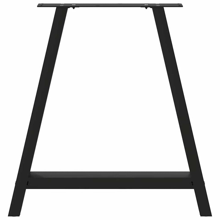 spisebordsben A-formet 2 stk. sort 70 x (72-73) cm stål