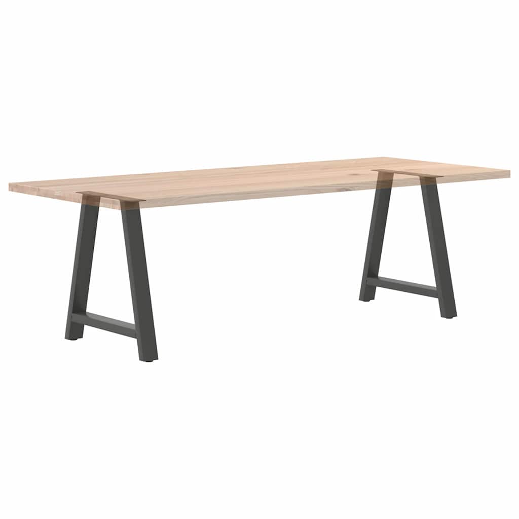 spisebordsben A-formet 2 stk. antracit 70 x (72-73) cm stål