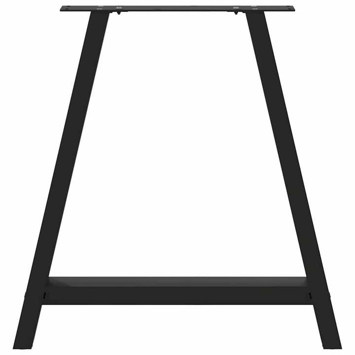 spisebordsben A-formet 2 stk. sort 80x(72-73) cm stål