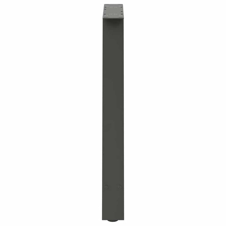 spisebordsben A-formet 2 stk. antracit 80x(72-73) cm stål
