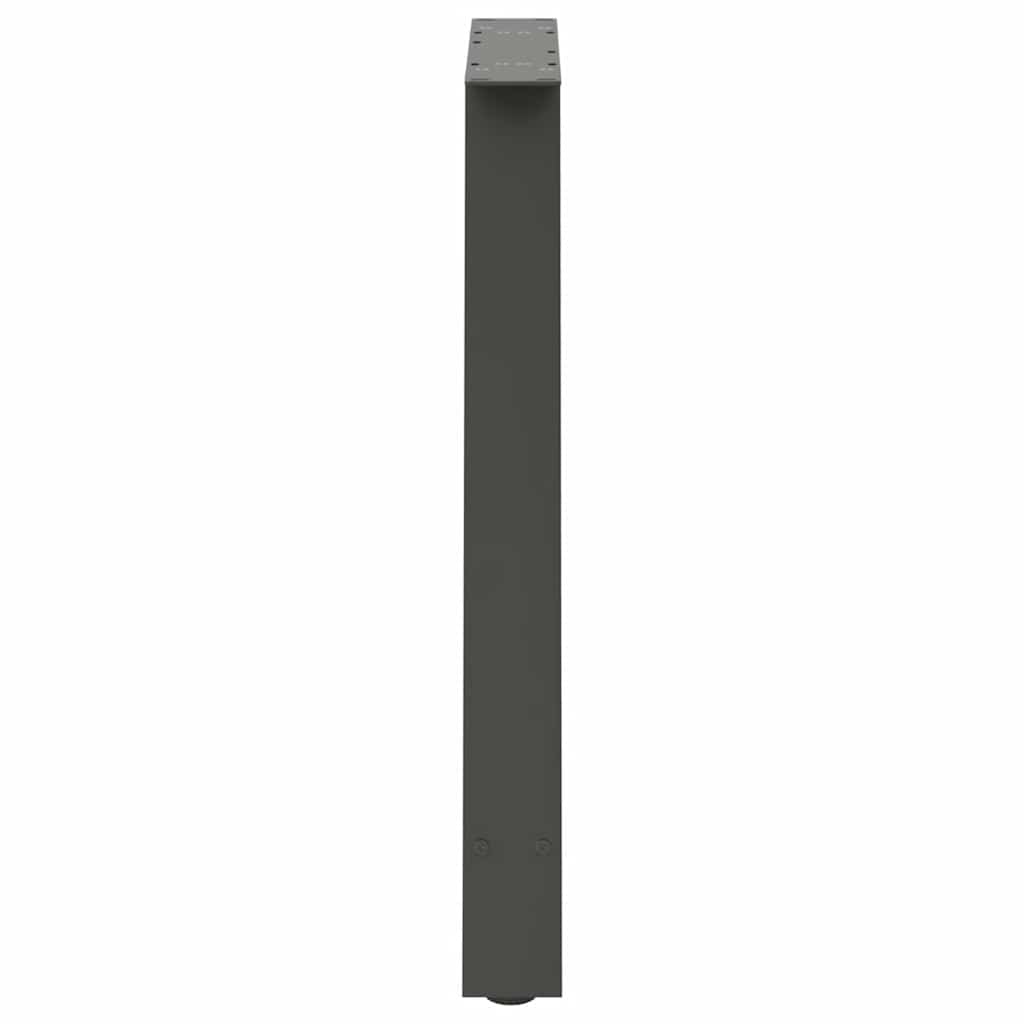 spisebordsben A-formet 2 stk. antracit 80x(72-73) cm stål