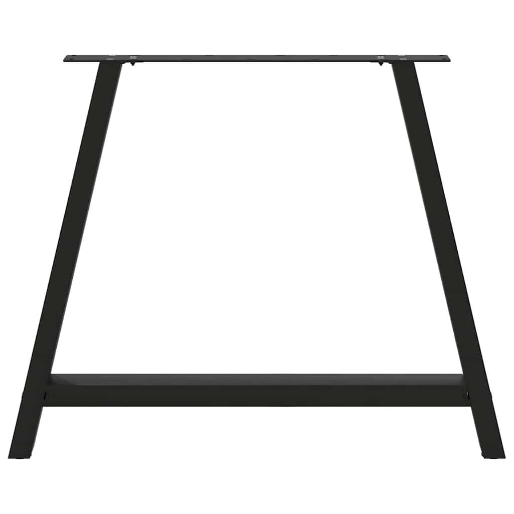 spisebordsben A-formet 2 stk. sort 90 x (72-73) cm stål