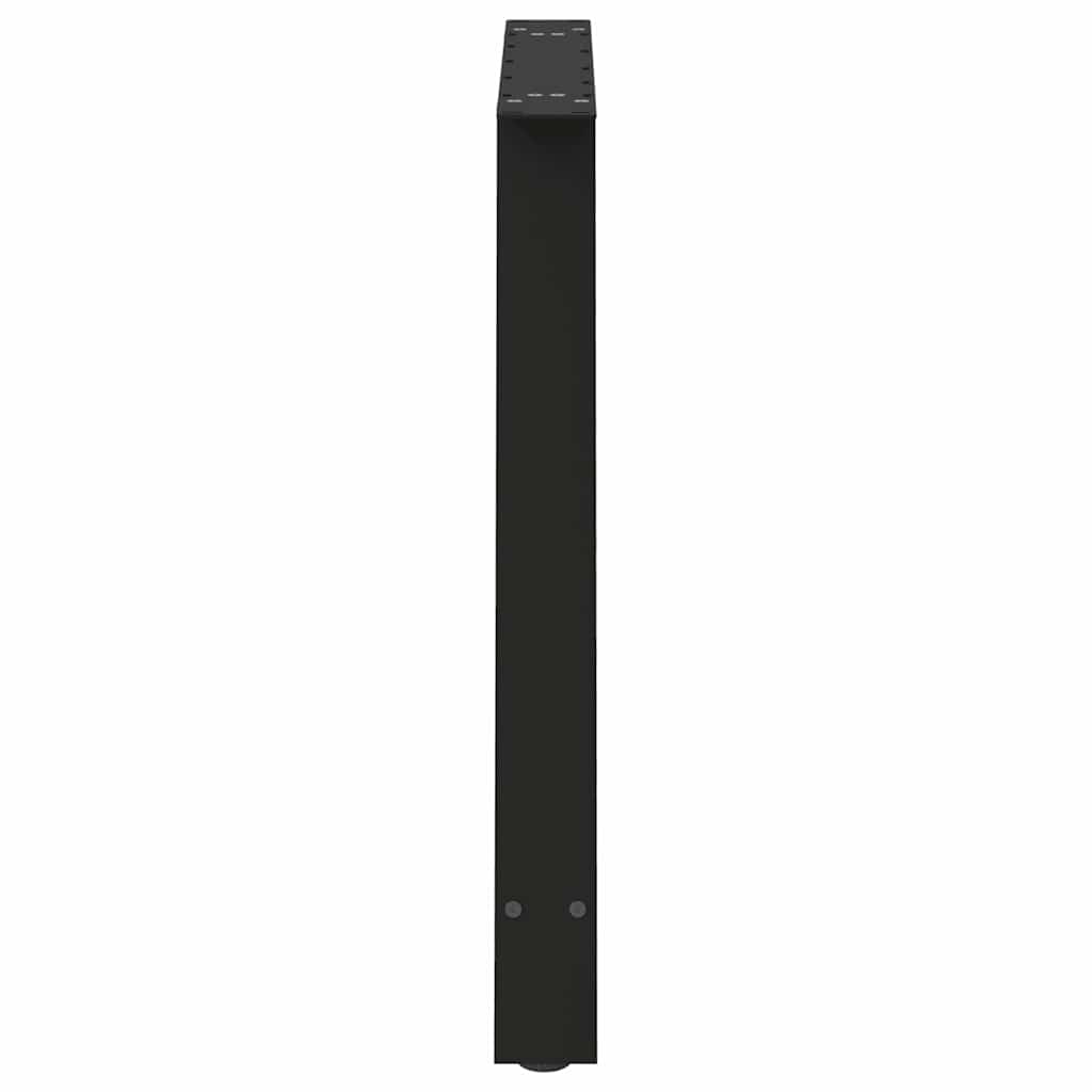 spisebordsben A-formet 2 stk. sort 90 x (72-73) cm stål