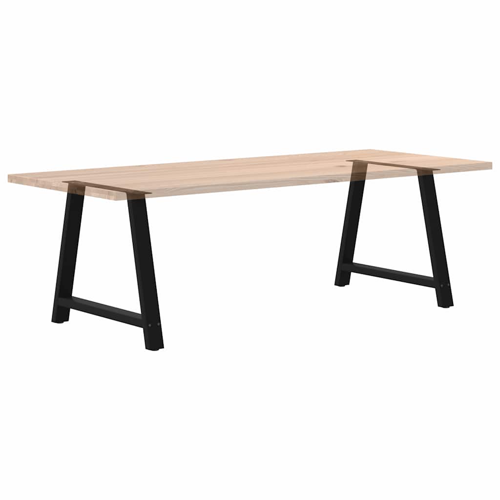 spisebordsben A-formet 2 stk. sort 90 x (72-73) cm stål