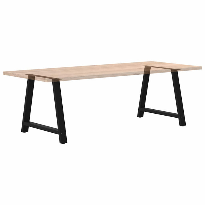 spisebordsben A-formet 2 stk. sort 90 x (72-73) cm stål